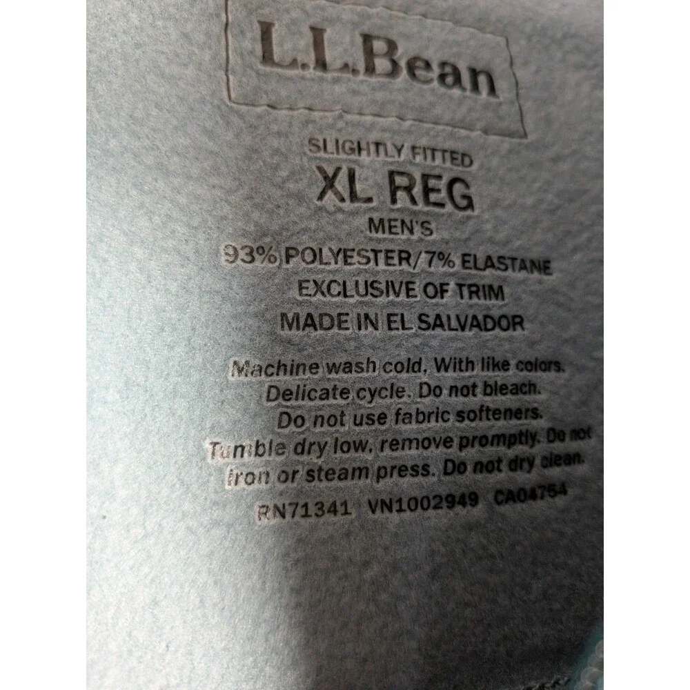 LL Bean Mountain Tech Fleece 1/2 Zip Jacket Men’s XL Green Pullover Active